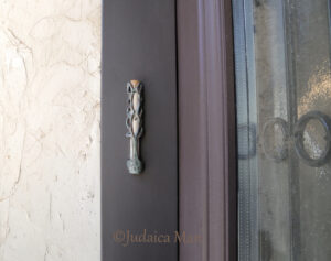Ceramic mezuzah "Tree of life" unique piece handmade