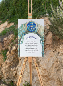 Framed Jewish Home blessing "Magen David on Jerusalem" - English and Hebrew text or Hebrew only